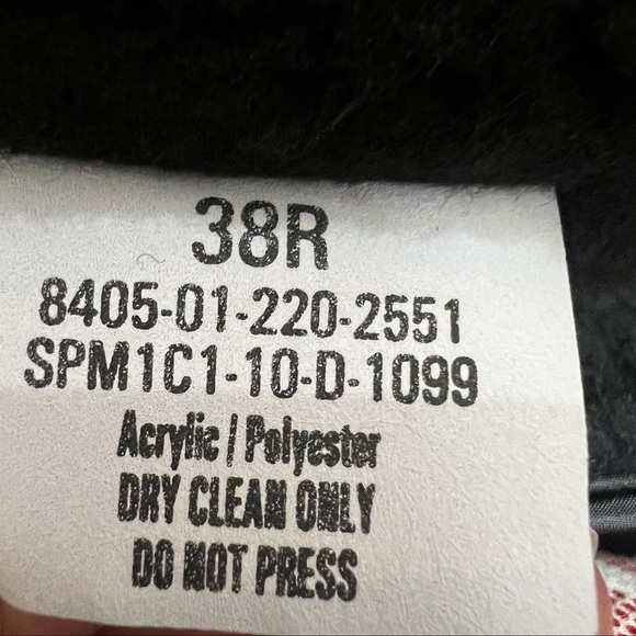 NWT Department of Defense Trench Coat Size 38R Zip Out Liner Black Army - Picture 10 of 15